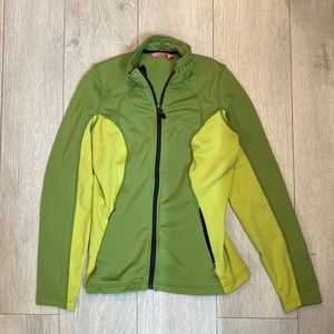 Klim yellow and green jacket, size small